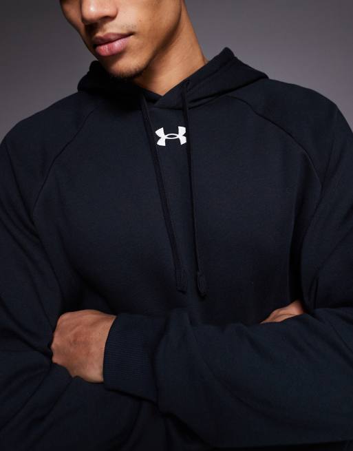 Under Armour — Rival — Sorte hættetrøje i fleece, 5 af 5