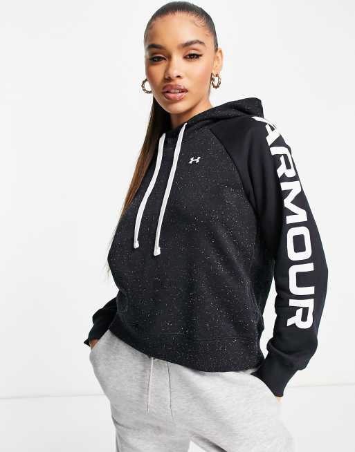 Sweatshirt Zippé À Capuche Femme Rival Fleece Piped Noir UNDER ARMOUR