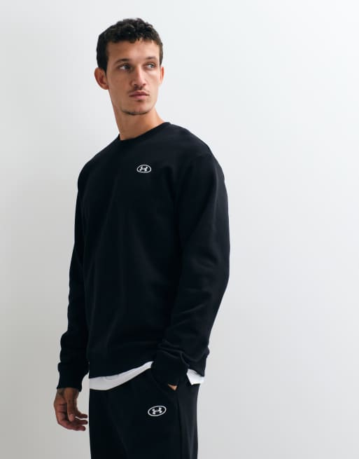 Under Armour Rival sweatshirt in black, 4 of 5