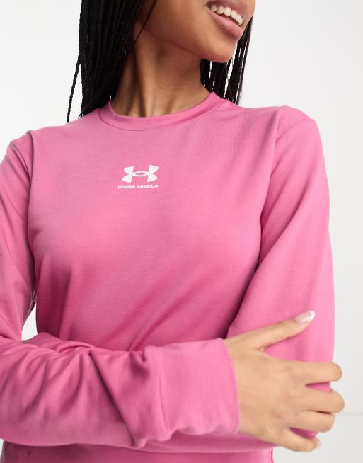 Under armour cheap pink sweatshirt