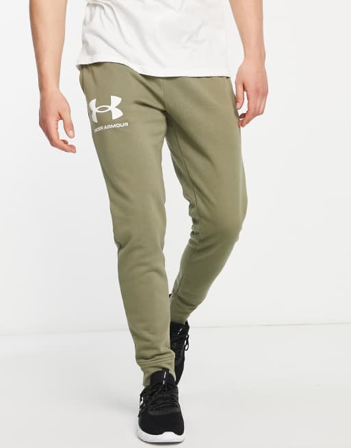 Under Armour Rival terry jogger in khaki