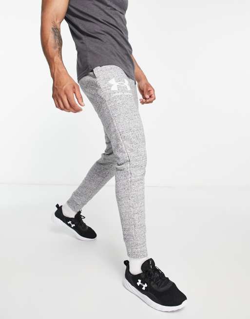 Under Armour Men's Grey UA Rival Terry Joggers - Hibbett