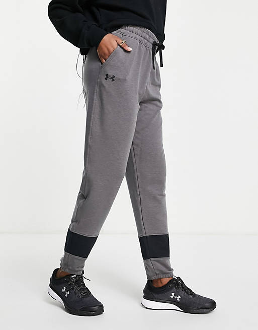Under Armour Rival Terry sweatpants in gray | ASOS