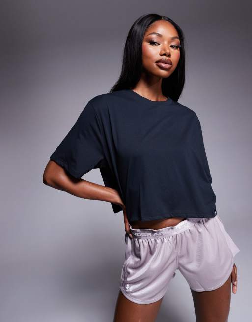 Under Armour - Rival - Top met korte mouwen in zwart 