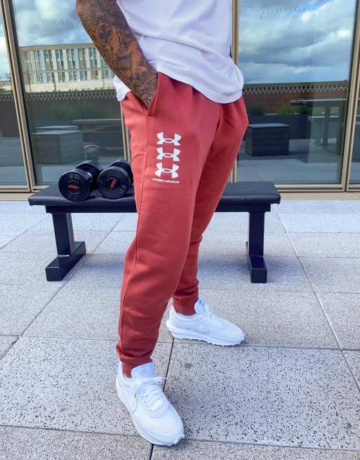 Red under armour joggers new arrivals