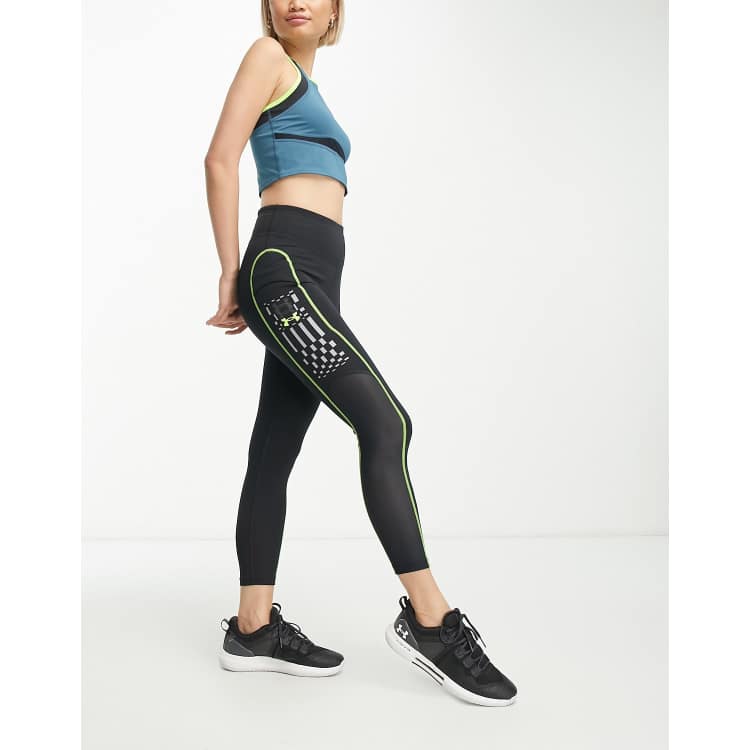 Under Armour Run Anywhere Leggings corti a compressione neri