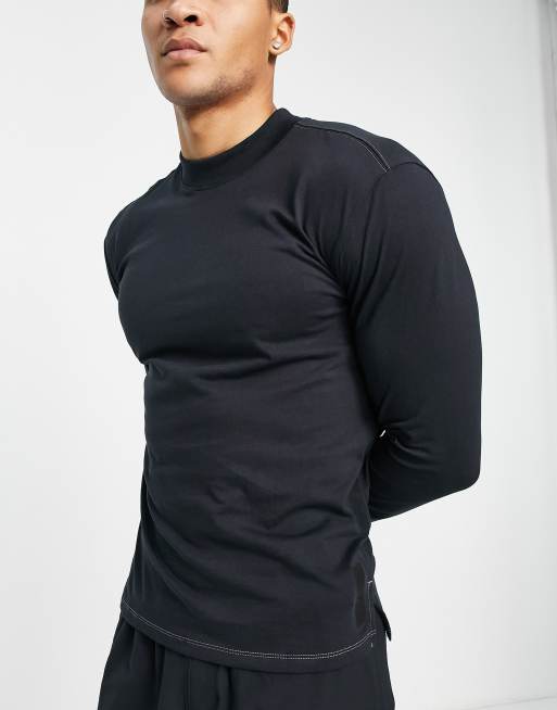 Under Armour, Armour Seamless Long Sleeve T Shirt Mens, Black