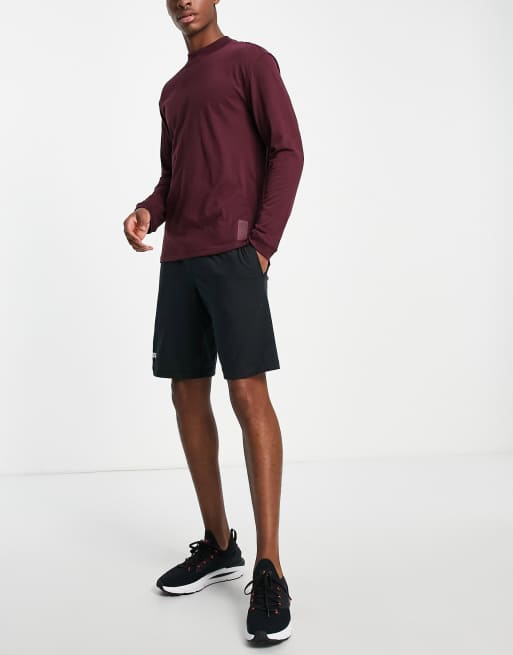 Maroon long outlet sleeve under armour