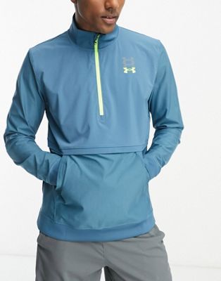 Under Armour Run Anywhere pullover in blue