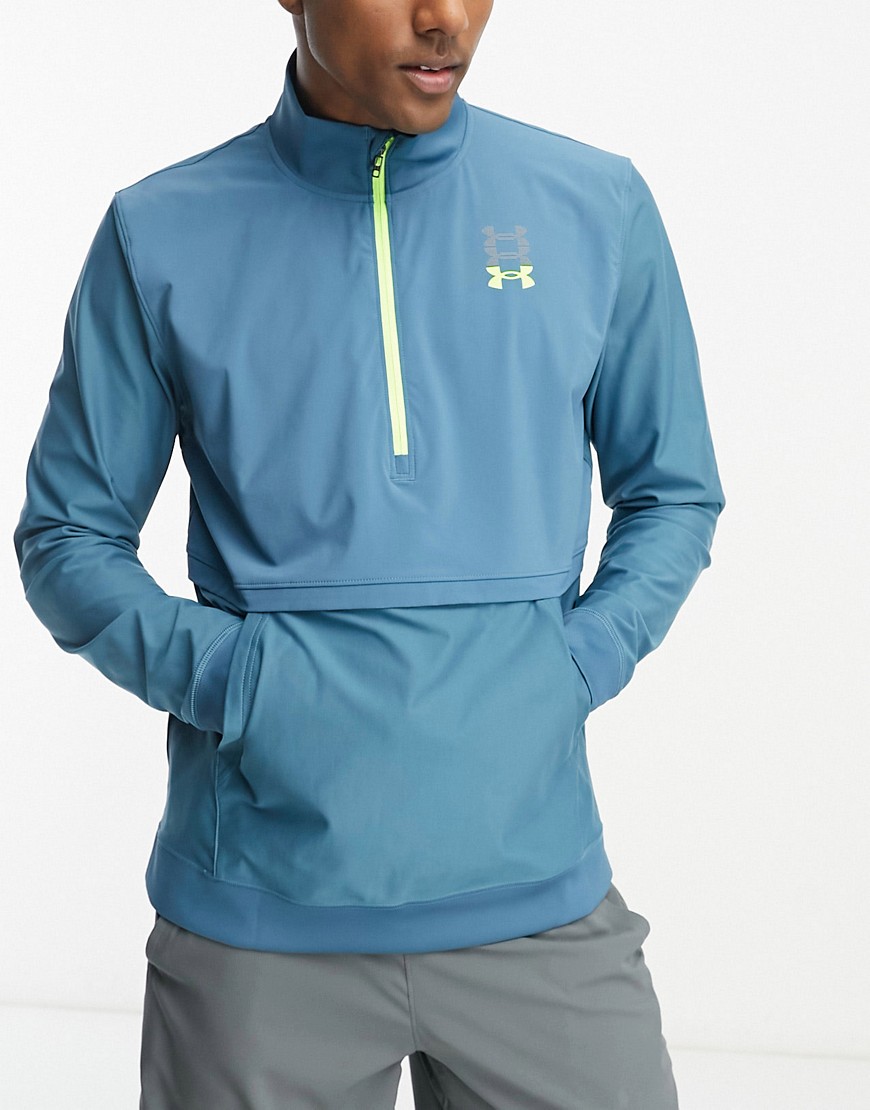 Under Armour Run Anywhere pullover in blue