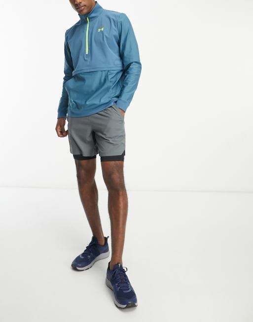 Under Armour Run Anywhere pullover sweat in blue, 3 of 4