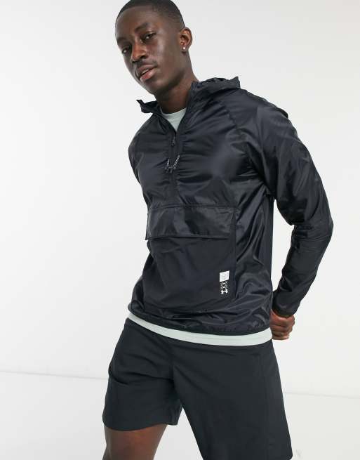 Under Armour Running Anywhere anorak in black | ASOS