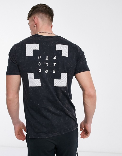 Under Armour Running Anywhere printed t-shirt in black