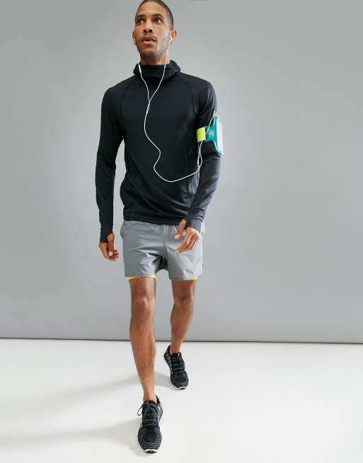 Under Armour Running balaclava hoodie in black 1298837-001