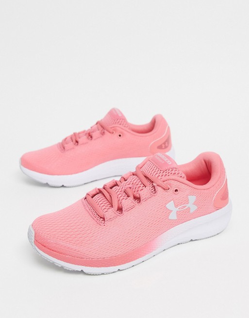 Under Armour Running Charged Pursuit 2 trainers in pink