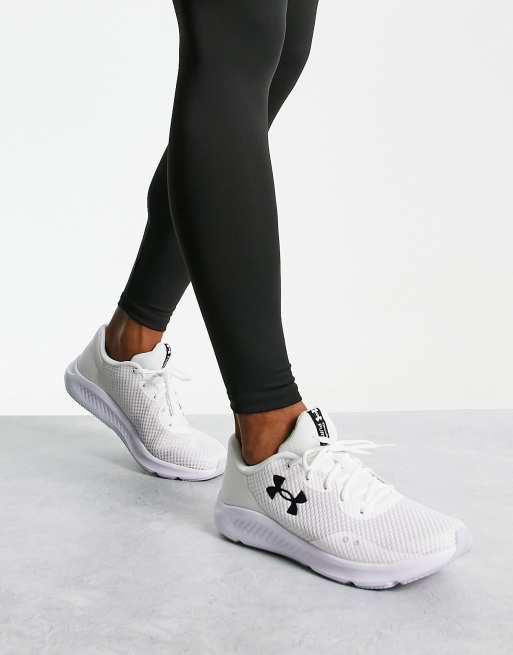 Under armour sale white trainers womens