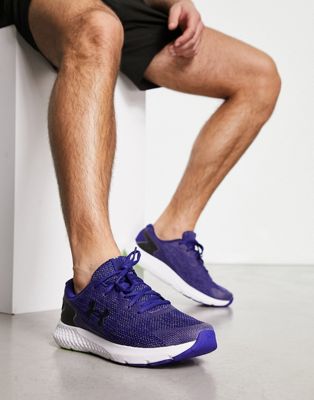 Under Armour Running Charged Rogue 3 knitted trainers in blue - ASOS Price Checker