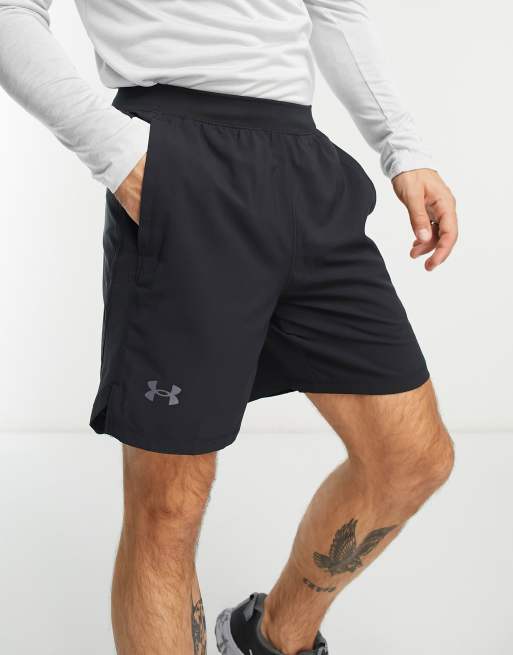 Under Armour Running – Czarne szorty do biegania o długości 7 cali