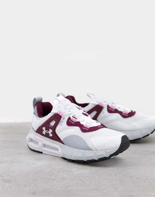 Under Armour Running Hovr Mega Mvmnt Trainers In White And Pink Asos