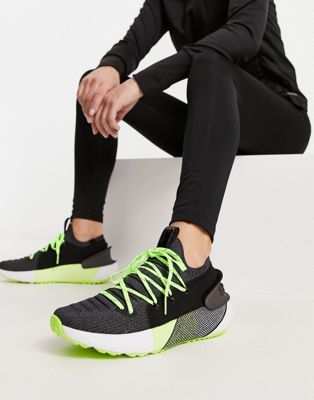 Under Armour Running HOVR Phantom 3 RFLCT trainers in black and yellow - ASOS Price Checker