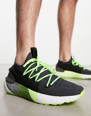Under Armour Running HOVR Phantom 3 RFLCT trainers in black/yellow - ASOS Price Checker