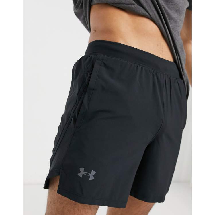 Under Armour Running Launch 5 shorts in black ASOS