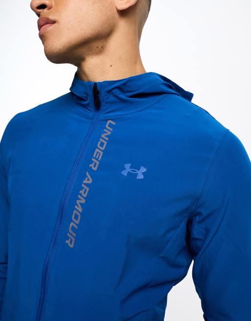 Under Armour - Storm - Veste de course à capuche - Bleu marine