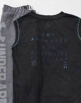 Under Armour Running Run Anywhere vest top in black