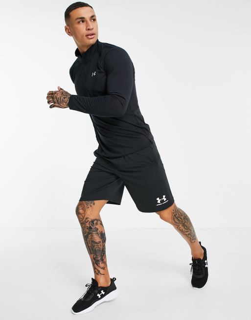 Under Armour STREAKER HALF ZIP - Long sleeved top - black 