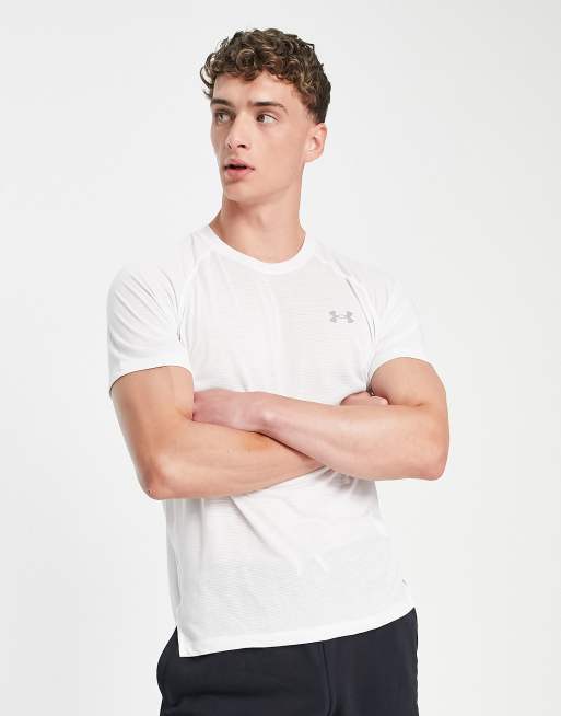 Under Armour – Running Streaker – Vit t-shirt