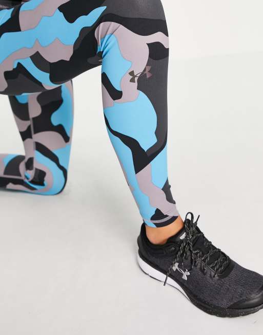 Under Armour rush camo leggings in purple