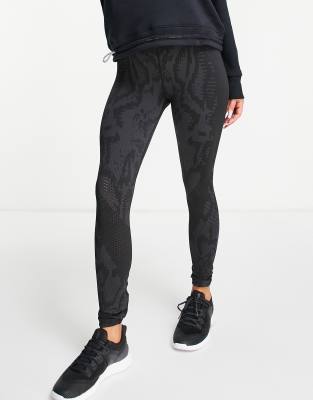 Under Armour Rush seamless ankle leggings in black and grey - ASOS Price Checker