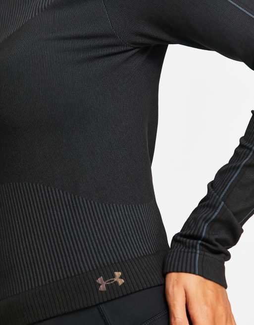 Under Armour Women's Rush Seamless Long Sleeve - Black, SM