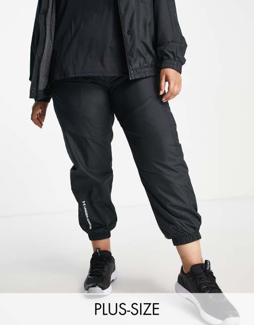 Under Armour Rush woven joggers in black ASOS