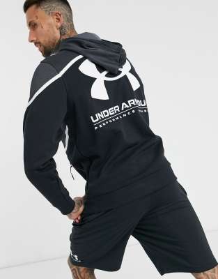 black and gray under armour hoodie