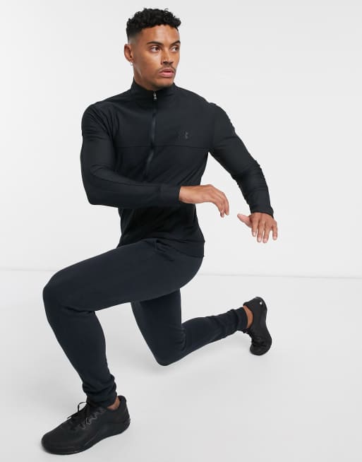 Under Armour – Schwarzes Oberteil mit Reißverschluss, 4 von 4