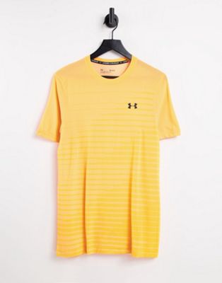 Under Armour seamless fade t-shirt in orange