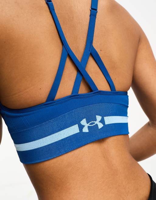 Under Armour HeatGear Armour padless mid support sports bra in