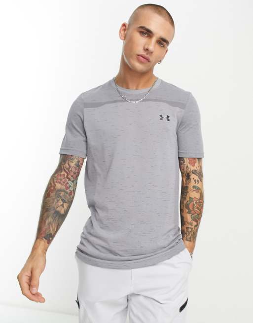 Under Armour Seamless short sleeve t-shirt in grey