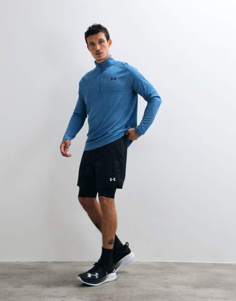 Under Armour short 2-en-1 tissé Vanish 2.0 noir et blanc - view 1