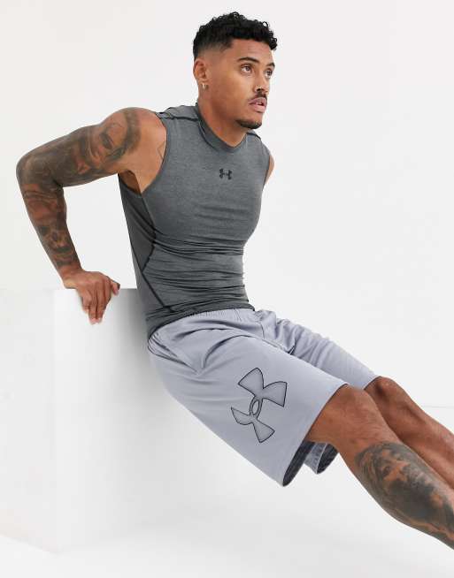 Under Armour - Short met logo in grijs