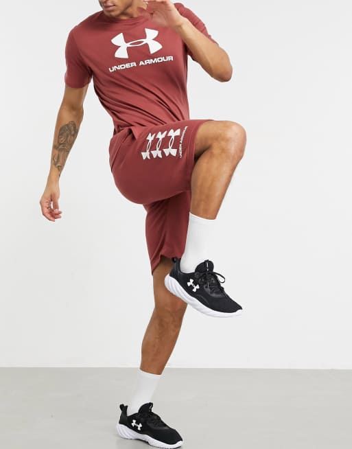 Under Armour shorts in red ASOS