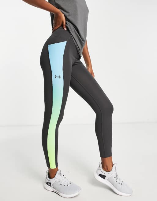 Under Armour speed pocket leggings with side fade in black