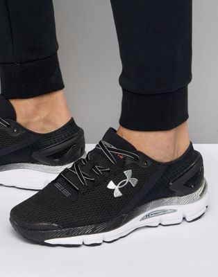 all black under armour trainers
