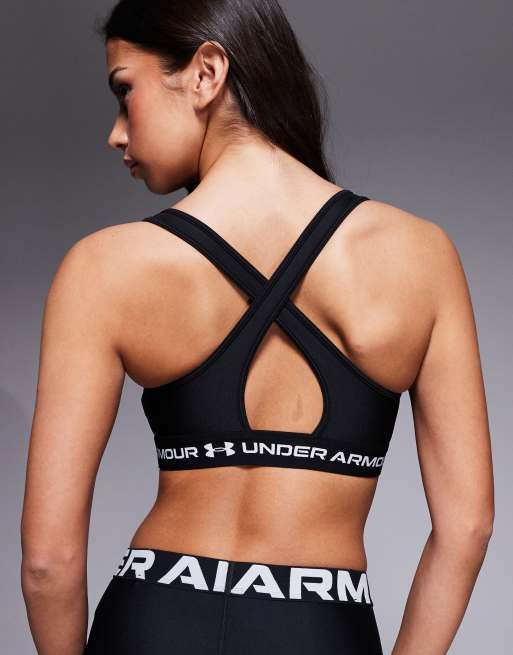 Under Armour - Sport bh met gekruiste achterkant in zwart, 2 van 4