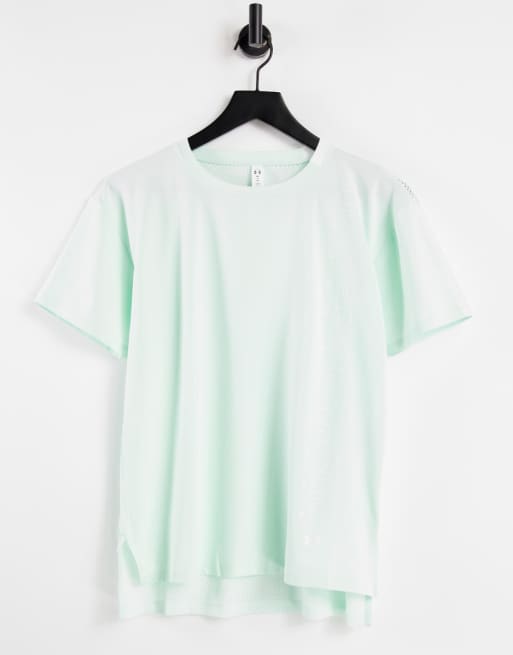 Under Armour – Sport-T-Shirt mit Grafik in Blau