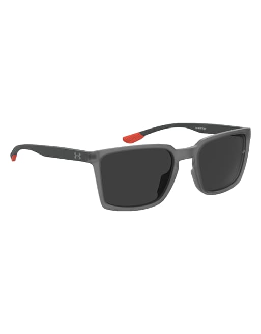 Under Armour - Sportate - Lunettes de soleil carrées avec verres gris - Transparent, 4 de 4