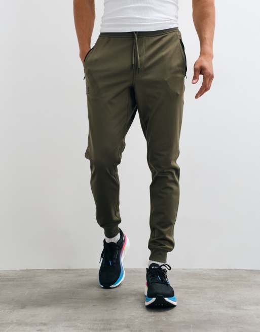 Under Armour - Sportstyle - Grønne joggingbukser i tricot-stof, 3 af 5