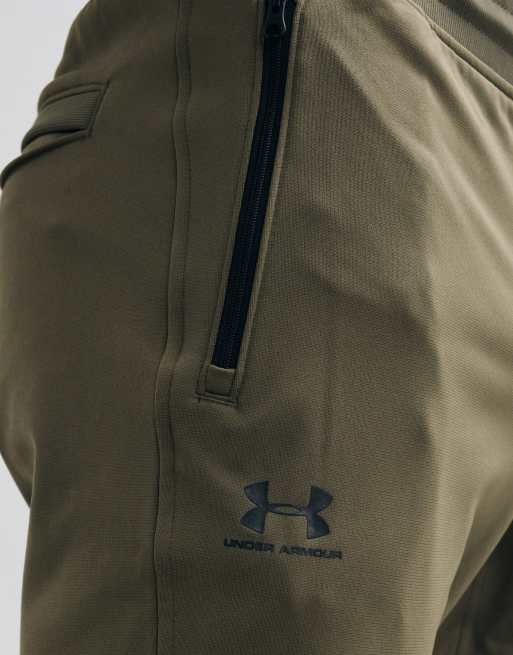 Under Armour - Sportstyle - Grønne joggingbukser i tricot-stof, 5 af 5