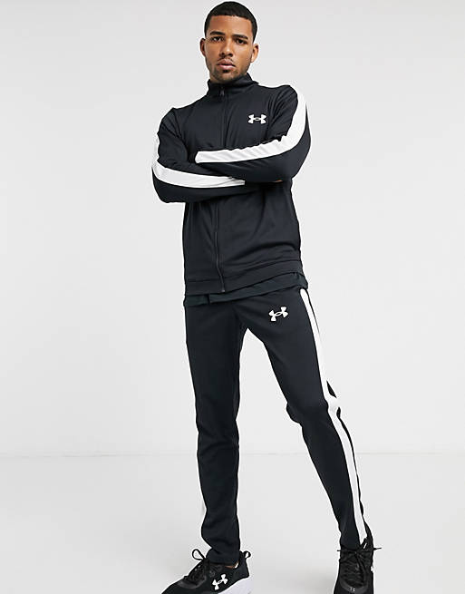 Under Armour Sportstyle knit tracksuit in black